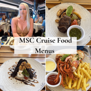 cruise food menu