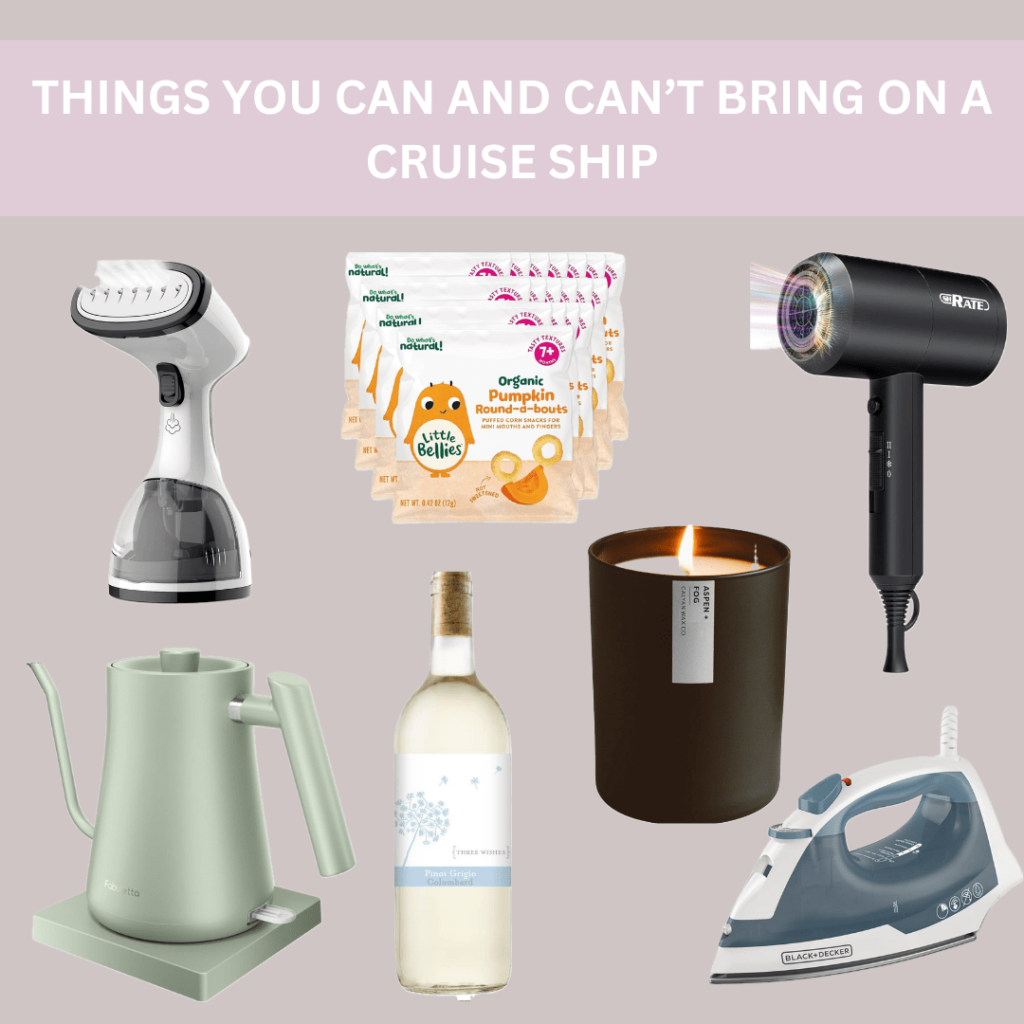 things you can't bring on a cruise 